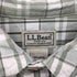 エルエルビーン L.L.Bean コットン100 リップストップ チェック レギュラーカラー L/S シャツ メンズ import:L