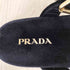 プラダ PRADA ベルベットスライドサンダル レディース 36 1/2
