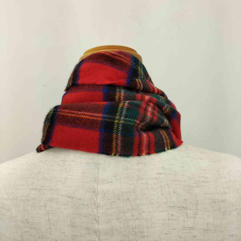 ジョンストンズオブエルガン johnstons of elgin チェック柄 カシミヤマフラー メンズ