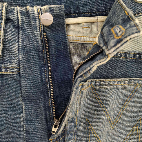 マークジェイコブス MARC JACOBS Patchwork Denim Mini Skirt レディース 24