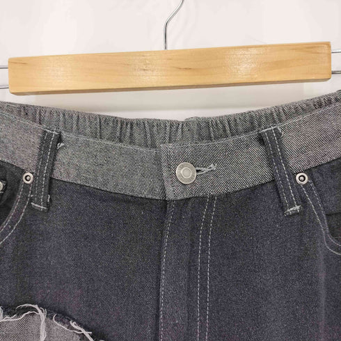 ツギハギ パッチワークデニムパンツ メンズ L