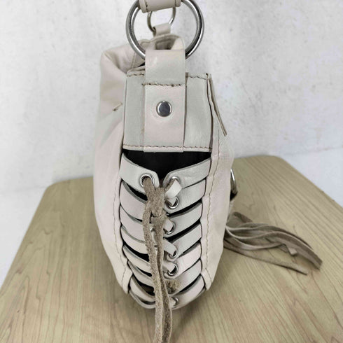 パピヨネ PAPILLONNER タッセル 編み込み ショルダーバッグ レディース