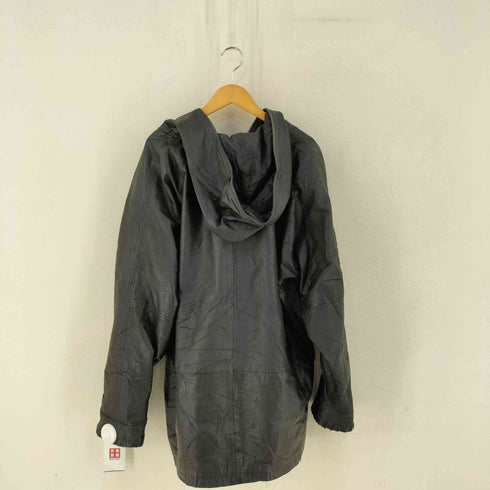 ワシントン worthington GENUINE LEATHER フーデッド レザージャケット メンズ XL