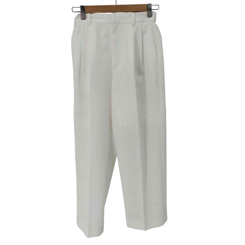 ユナイテッドアローズ UNITED ARROWS エアリー タック テーパードパンツ WHITE レディース JPN:38