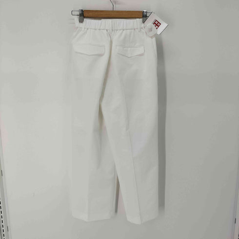 ユナイテッドアローズ UNITED ARROWS エアリー タック テーパードパンツ WHITE レディース JPN:38