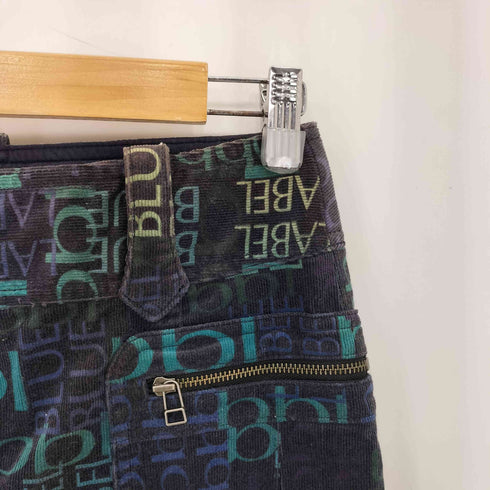 バーバリーブルーレーベル BURBERRY BLUE LABEL モノグラム サイドポケットスカート レディース 38