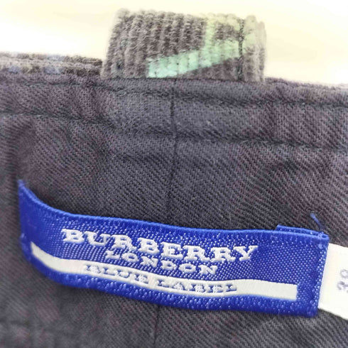 バーバリーブルーレーベル BURBERRY BLUE LABEL モノグラム サイドポケットスカート レディース 38