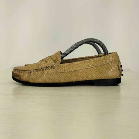 トッズ TOD’S パイソン柄 ドライビングシューズ ペニーローファー レディース EUR:36