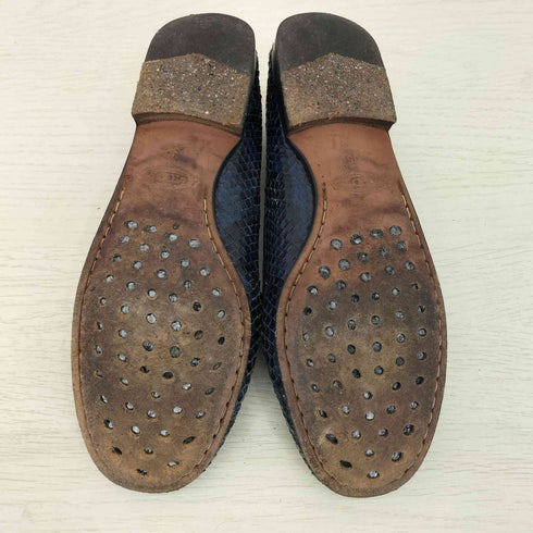 トッズ TOD’S パイソン柄 ドライビングシューズ ペニーローファー レディース EUR:36