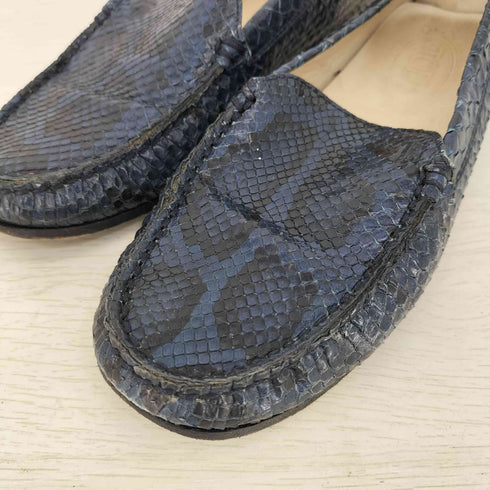 トッズ TOD’S パイソン柄 ドライビングシューズ ペニーローファー レディース EUR:36