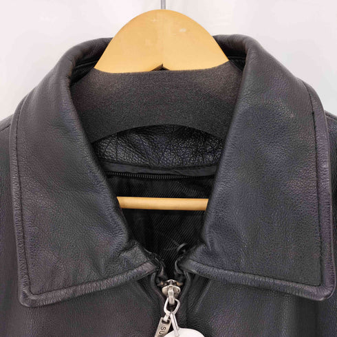 SUMEI 本革 レザージップアップジャケット メンズ XL