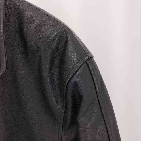 SUMEI 本革 レザージップアップジャケット メンズ XL