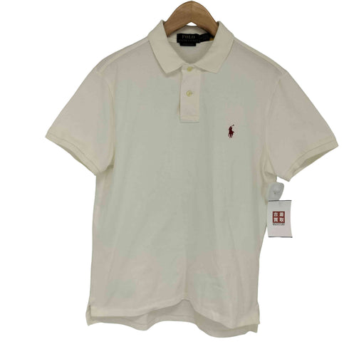 ポロラルフローレン POLO RALPH LAUREN custom fit ロゴ刺繍 ポロシャツ メンズ import:M