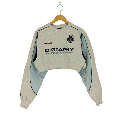 アンブロ UMBRO codegraphy 24h track v neck sweatshirt レディース S