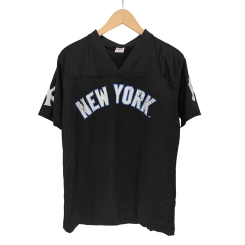 マジェスティック MAJESTIC 両面 ロゴ メッシュ ベースボール シャツ メンズ import:M