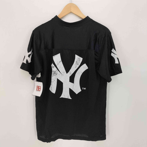 マジェスティック MAJESTIC 両面 ロゴ メッシュ ベースボール シャツ メンズ import:M