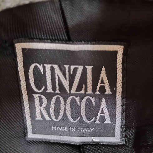 CINZIA ROCCA イタリア製 カシミヤ混ダブルブレストロングコート メンズ FR:40