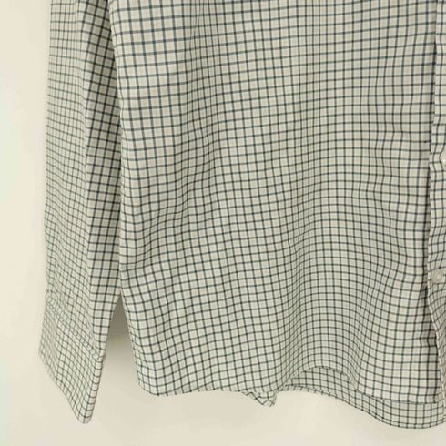 カルバンクライン CALVIN KLEIN Slim Fit ギンガムチェック ロゴ刺繍 長袖シャツ メンズ US:42