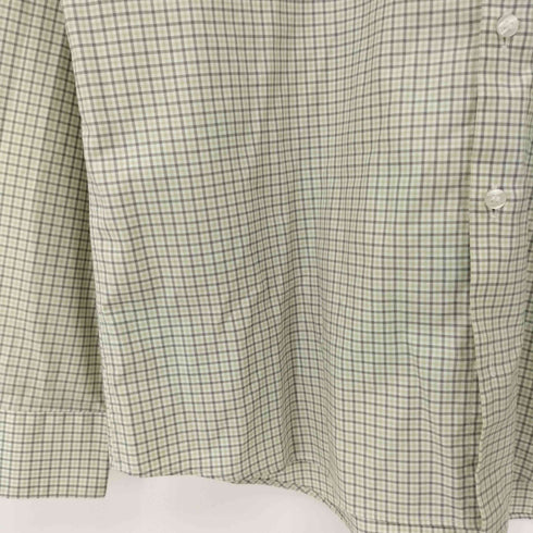 カルバンクライン CALVIN KLEIN Slim Fit ギンガムチェック ロゴ刺繍 長袖シャツ メンズ US:42
