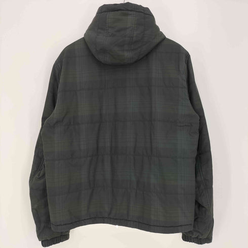 ヒューゴボス HUGO BOSS WATER REPELLMENT リバーシブル フード着脱可 2way タータンチェック ダブルジップ フーデッドブルゾン 裾ドローコード メンズ US:42
