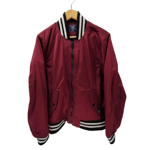 アバクロンビーアンドフィッチ Abercrombie & Fitch 裏地キルティング ヘムライン フライト ボンバー ジャケット メンズ import:M