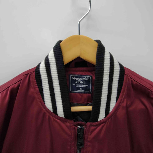アバクロンビーアンドフィッチ Abercrombie & Fitch 裏地キルティング ヘムライン フライト ボンバー ジャケット メンズ import:M