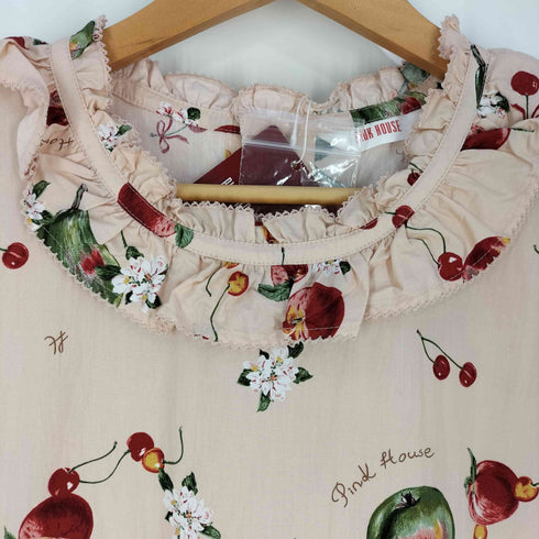 ピンクハウス PINK HOUSE 24AW フルーツプリントミディワンピース レディース