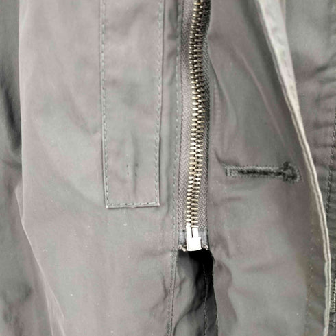 ヒューゴボス HUGO BOSS 裏地ストライプ 比翼ジップ エポレット付き パッカブル マルチポケット ミリタリージャケット メンズ EUR:48