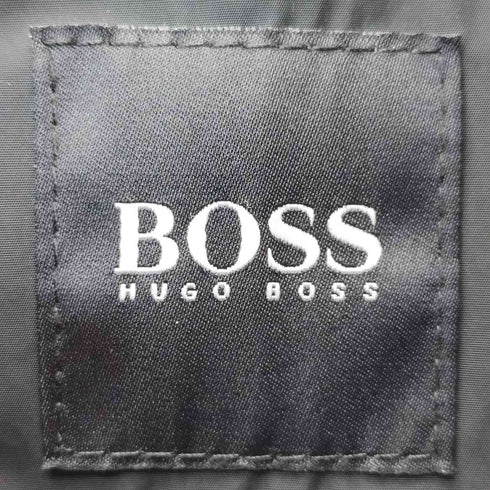 ヒューゴボス HUGO BOSS 裏地ストライプ 比翼ジップ エポレット付き パッカブル マルチポケット ミリタリージャケット メンズ EUR:48