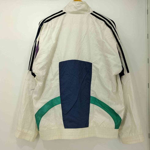アディダスオリジナルス adidas Originals 80s ロゴ刺繍 スリーストライプ マルチカラー ナイロン トラック ジャケット メンズ import:M