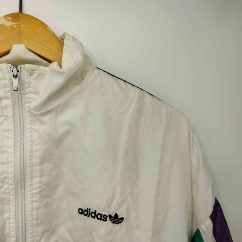 アディダスオリジナルス adidas Originals 80s ロゴ刺繍 スリーストライプ マルチカラー ナイロン トラック ジャケット メンズ import:M