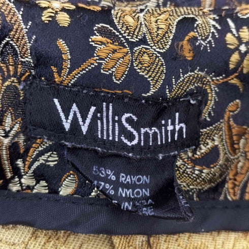 WILLISMITH ジャガードペイズリー柄パンツ メンズ