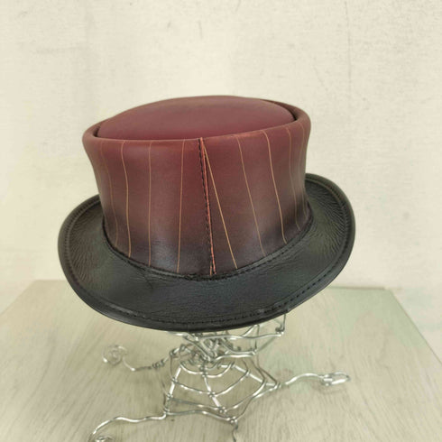 AMERICAN HAT MAKERS フロントボタンデザインレザーハット メンズ