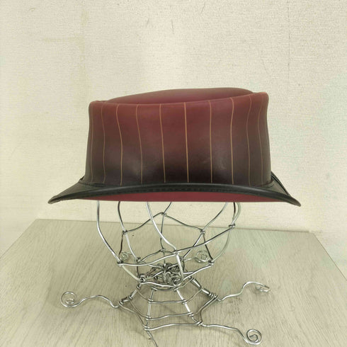 AMERICAN HAT MAKERS フロントボタンデザインレザーハット メンズ