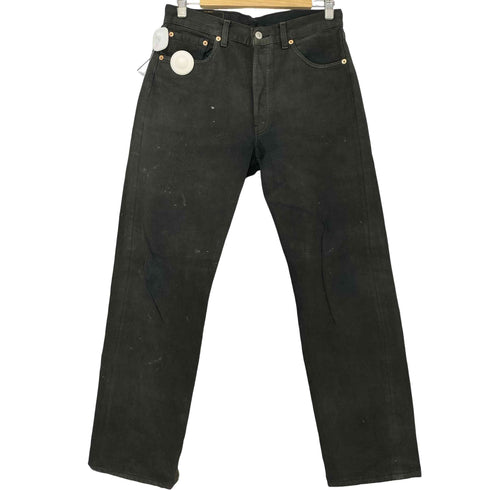 リーバイス Levis 90s 501 ユーロ ボタン裏295 後染め ブラック デニム メンズ W33 L32