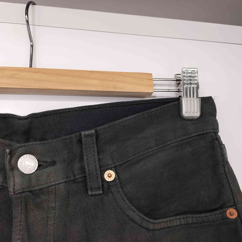 リーバイス Levis 90s 501 ユーロ ボタン裏295 後染め ブラック デニム メンズ W33 L32