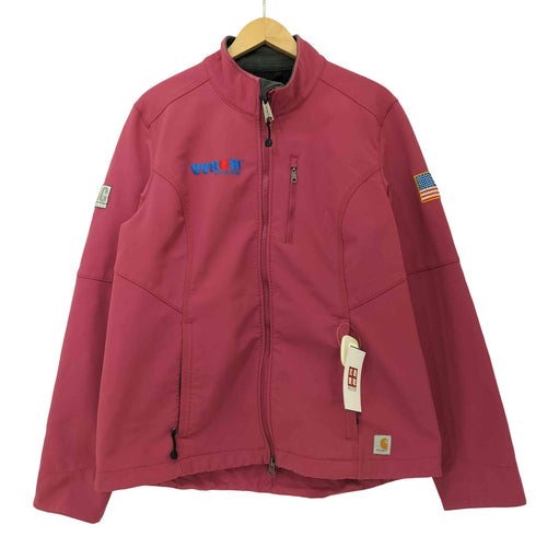 カーハート Carhartt 00s 企業ロゴ 星条旗 裾ドローコード ソフトシェル ジャケット メンズ import:L