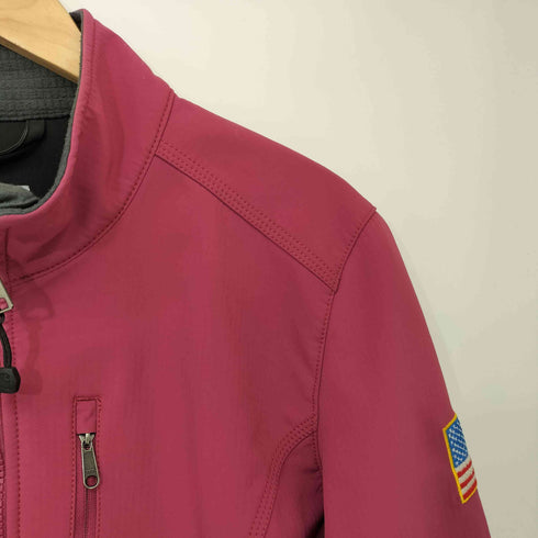 カーハート Carhartt 00s 企業ロゴ 星条旗 裾ドローコード ソフトシェル ジャケット メンズ import:L