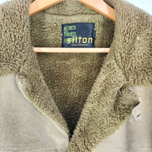 Silton 70s 3B スエード ムートンコート ランチコート メンズ US:42