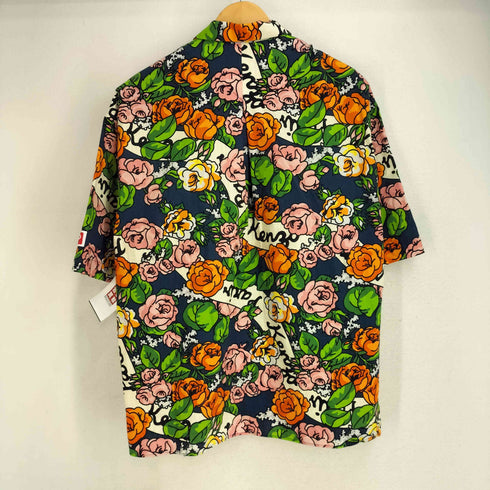 ケンゾー KENZO 総柄 S/S オープンカラーアロハシャツ メンズ import:M
