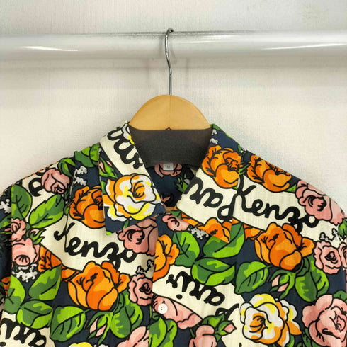 ケンゾー KENZO 総柄 S/S オープンカラーアロハシャツ メンズ import:M