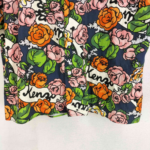 ケンゾー KENZO 総柄 S/S オープンカラーアロハシャツ メンズ import:M