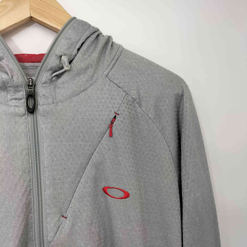 オークリー OAKLEY 00s Y2K archive オーバル フルジップ ジップアップ パーカー メンズ import:XL