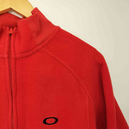 オークリー OAKLEY Y2K archive オーバル刺繍 ラグラン 裾ドローコード ジップアップ フリース ジャケット メンズ import:S