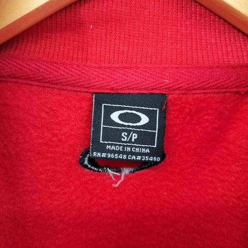 オークリー OAKLEY Y2K archive オーバル刺繍 ラグラン 裾ドローコード ジップアップ フリース ジャケット メンズ import:S