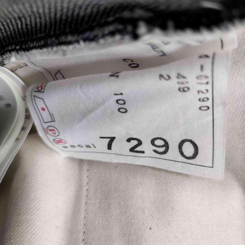 サカイ Sacai 24ss Denim Pants ベルテッドフレアデニムパンツ レディース 2