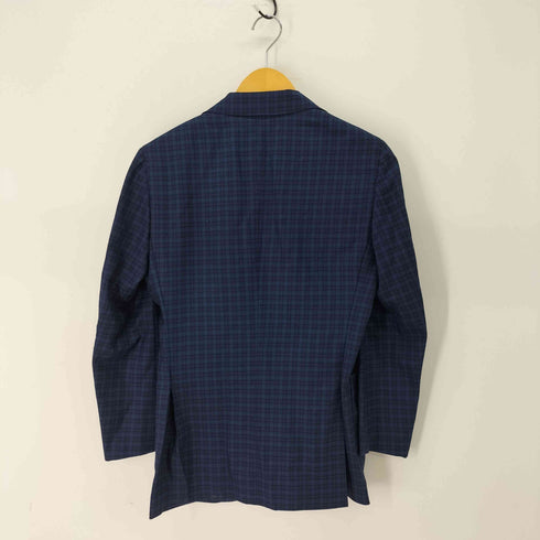 ビームス BEAMS Custom tailor CANONICO チェック柄 背抜 3B テーラード ジャケット メンズ