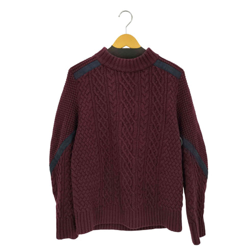 サカイ Sacai Cable Knit Mock Neck Sweater ケーブルニット モックネック セーター レディース JPN:1