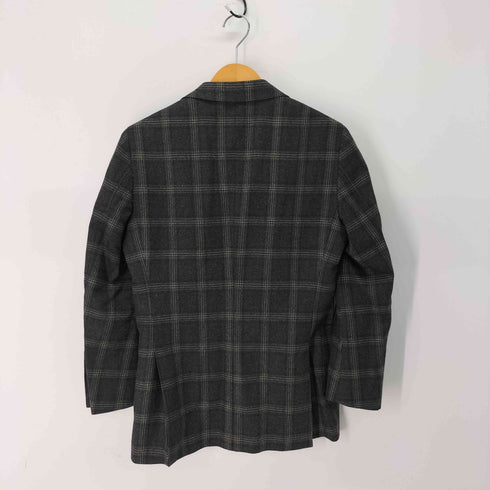 ビームス BEAMS Custom tailor FRATELLI TALLIA DI DELFINO ウール カシミヤ チェック柄 総裏 3B テーラード ジャケット メンズ