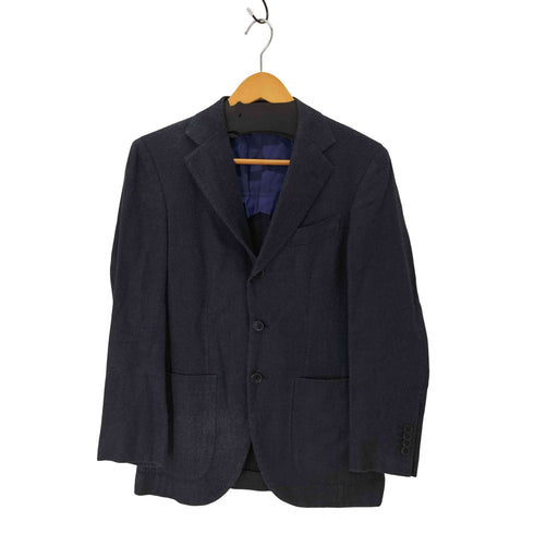 ビームス BEAMS Custom tailor DRAPERS シルクリネンウール ヘリンボーン 背抜 3B テーラード ジャケット メンズ